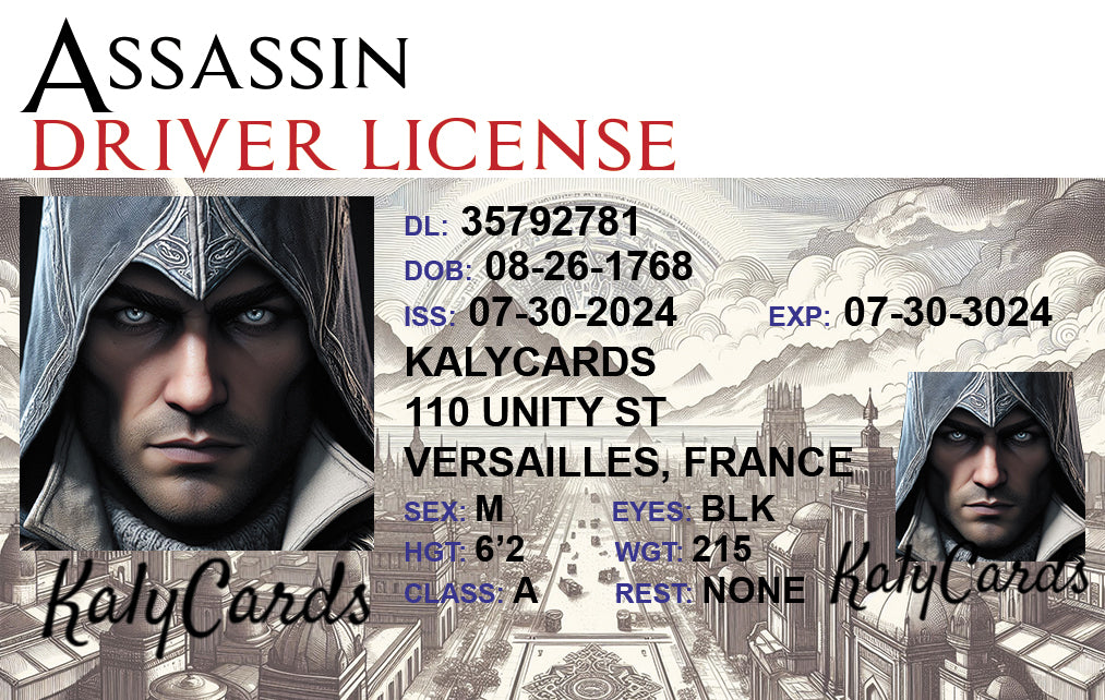 Assassins Creed Driver License