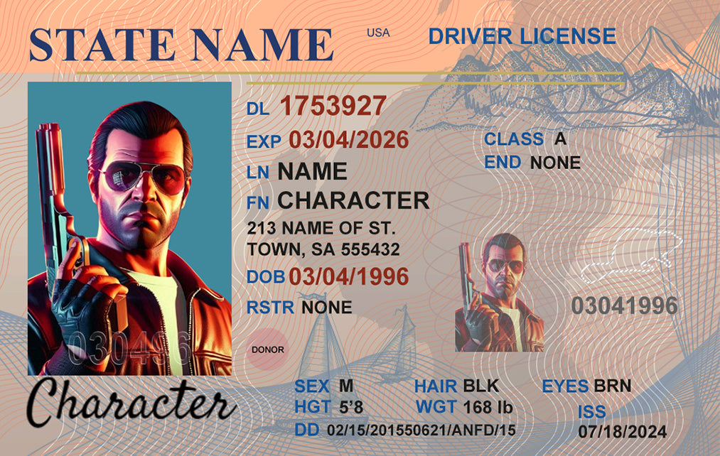 GTA Inspired Driver License