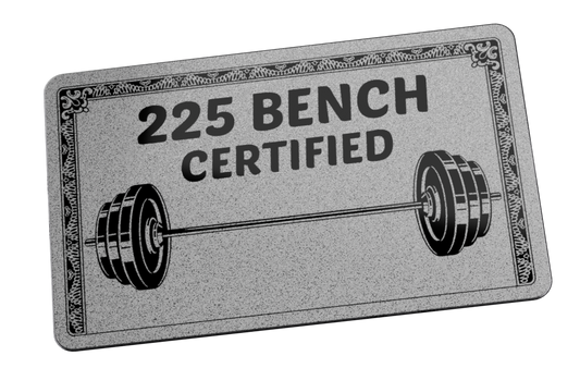 225 Bench Certified Card