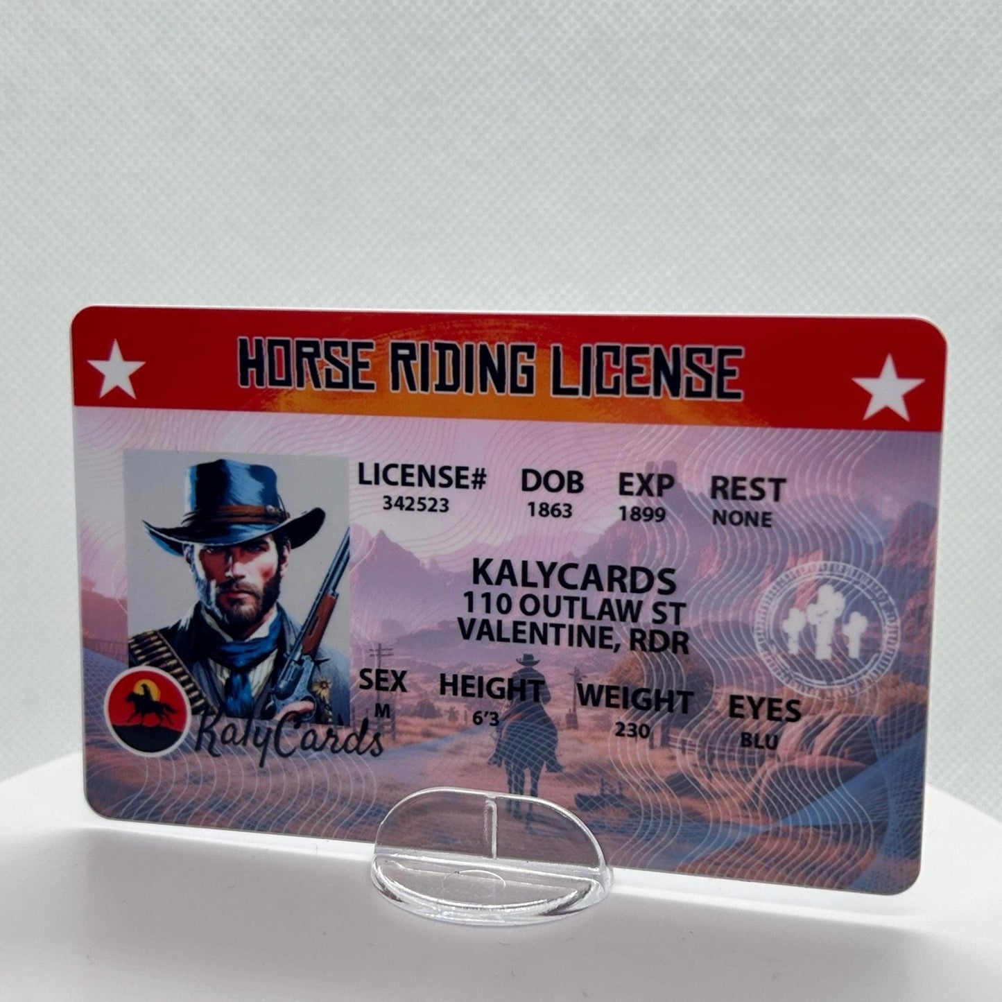 Arthur Morgan Driver License - KalyCards