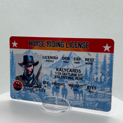 Arthur Morgan Driver License - KalyCards