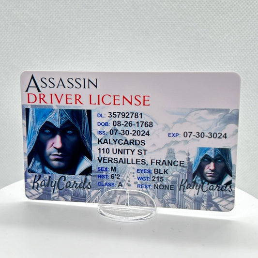 Assassins Creed Custom Driver License - KalyCards