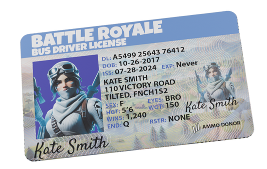 Battle Bus Driver License