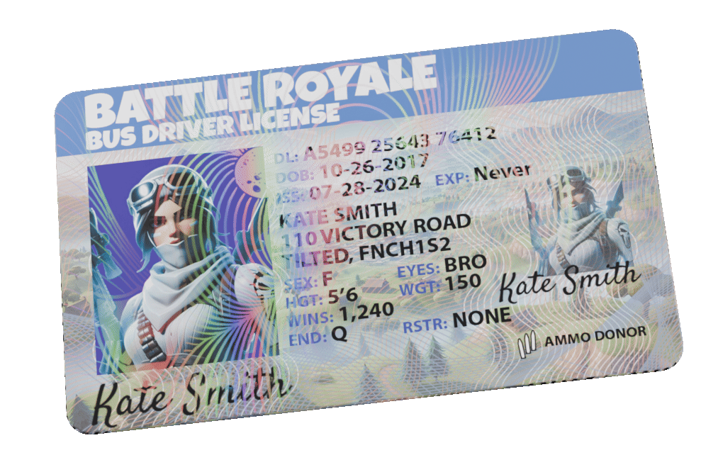 Battle Bus Driver License