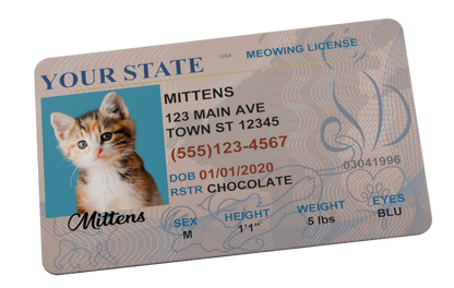 Custom Pet License: www.Dog.Cards