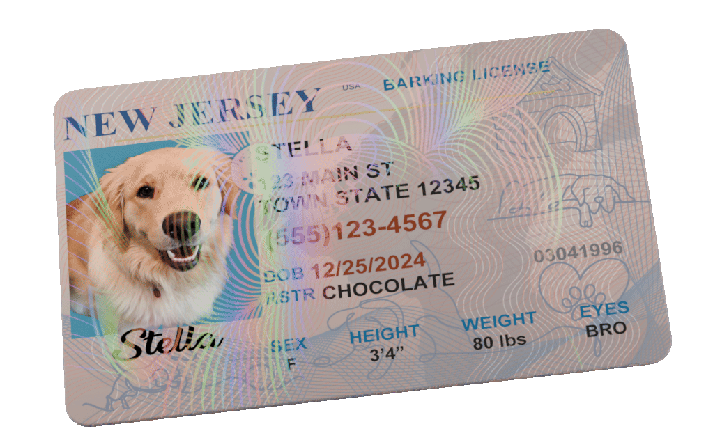 www.Dog.Cards Custom Pet License