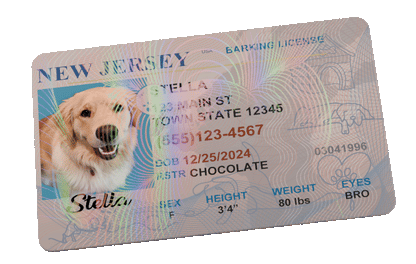 www.Dog.Cards Custom Pet License