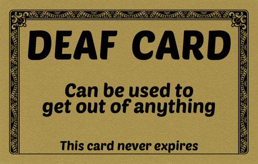 Deaf Card
