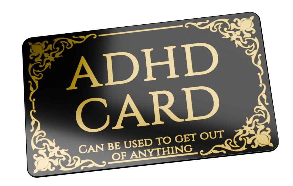 Gold ADHD Card