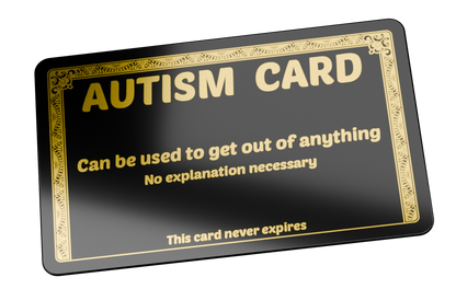 Gold Autism Card