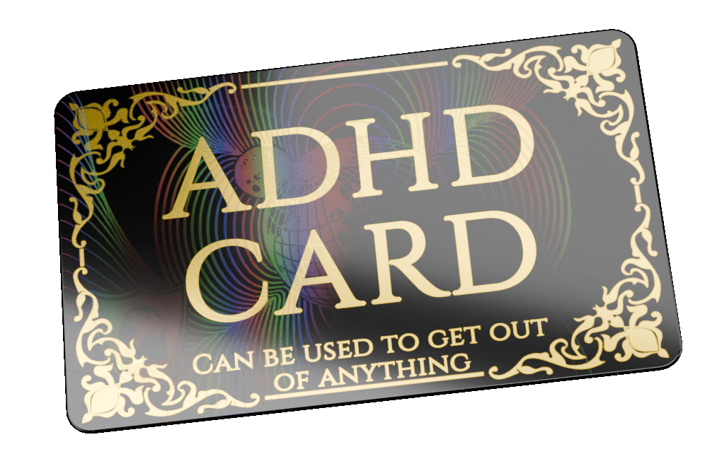 Gold ADHD Card