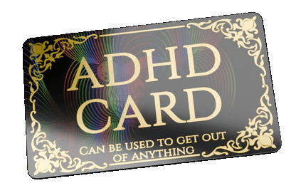 Gold ADHD Card