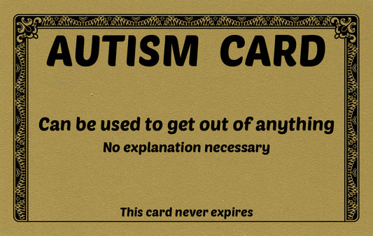 Golden Autism Card