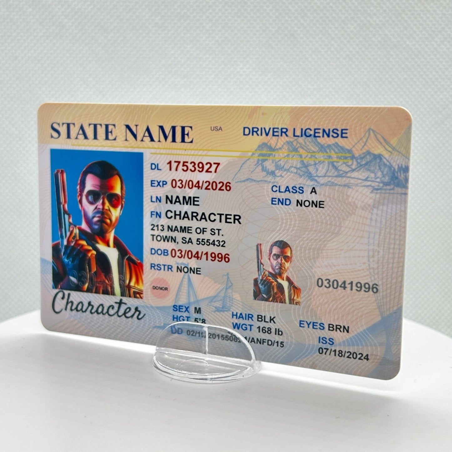 GTA Inspired Driver License - KalyCards