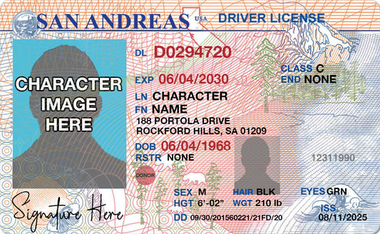 GTA San Andreas Driver License