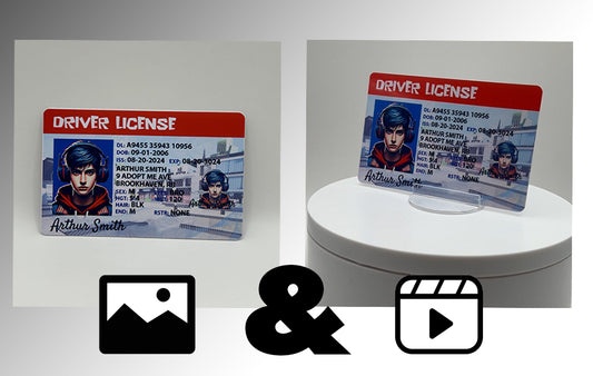 Product Image and Video | White PVC Card