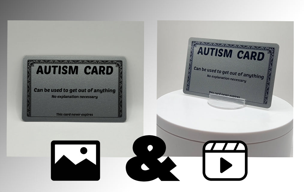 Product Image and Video | Silver PVC Card