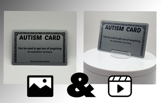 Product Image and Video | Silver PVC Card