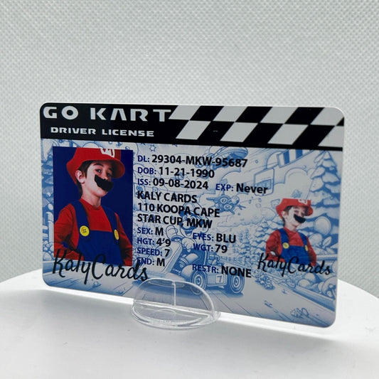 Mario Kart Custom Driver License - KalyCards