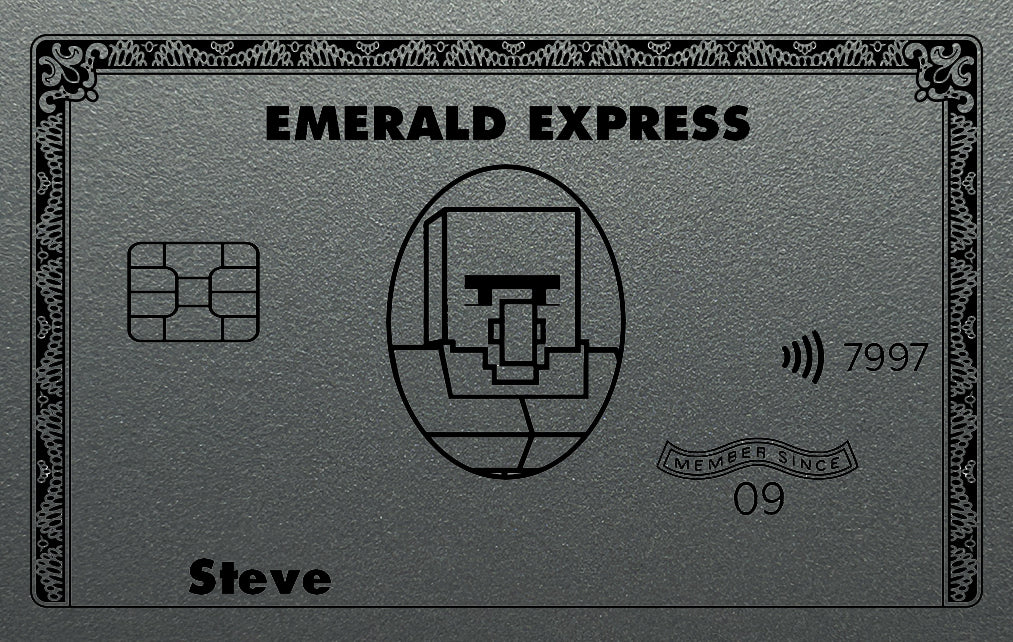 Minecraft Emerald Express Credit Card
