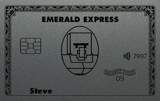 Minecraft Emerald Express Credit Card