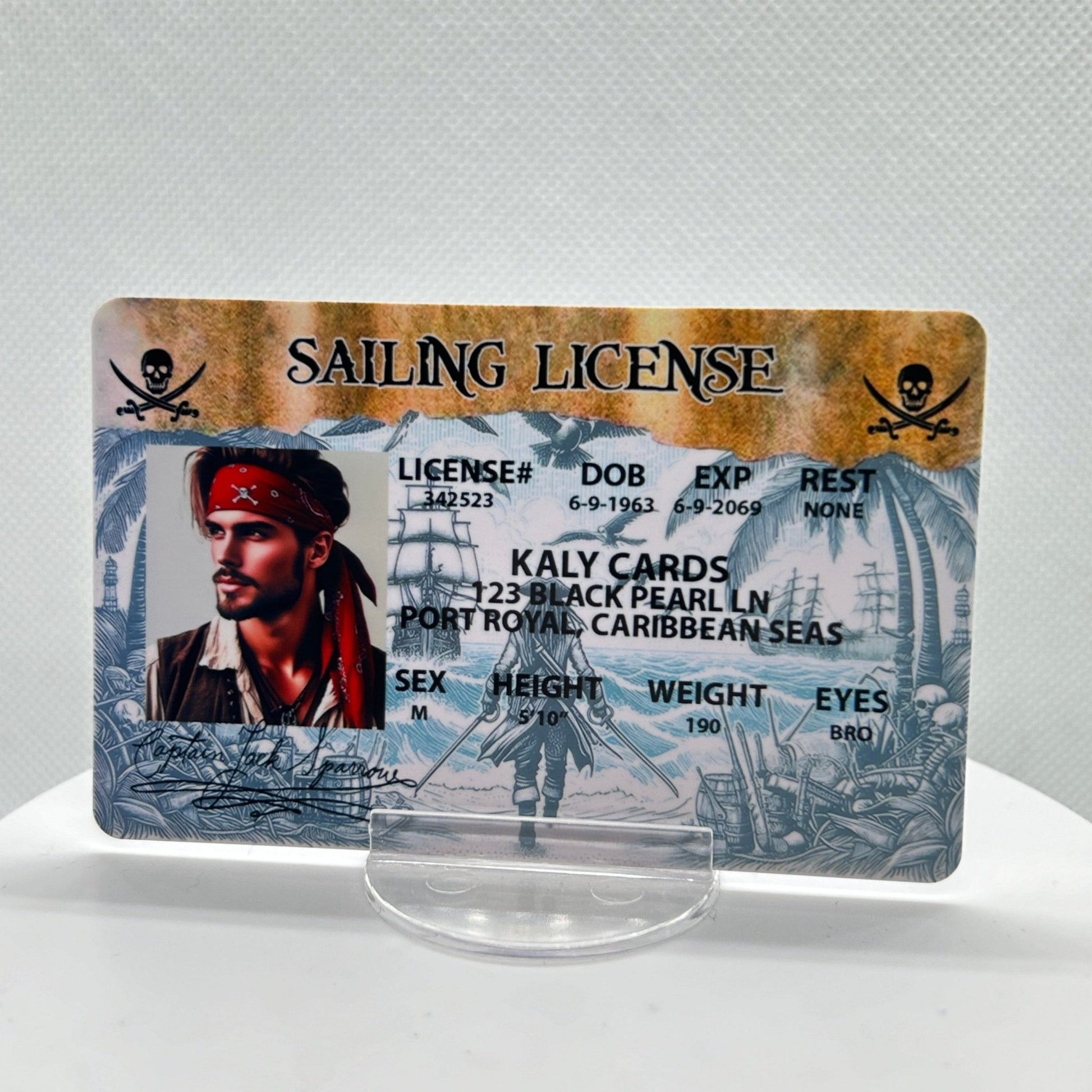 Pirates of the Caribbean Custom Driver License - KalyCards