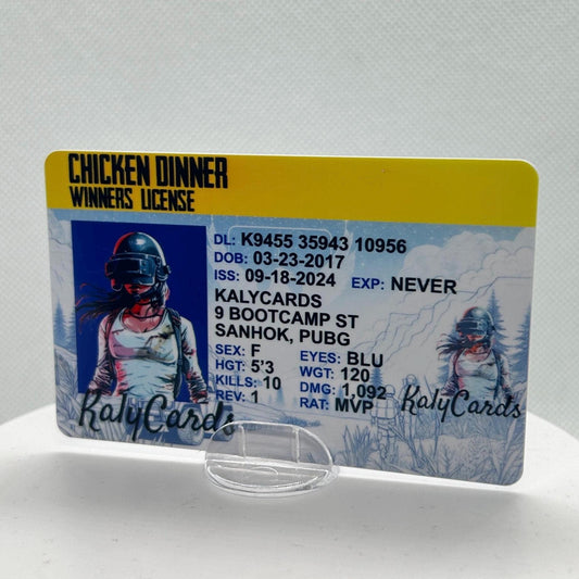 PUBG Custom Driver License - KalyCards